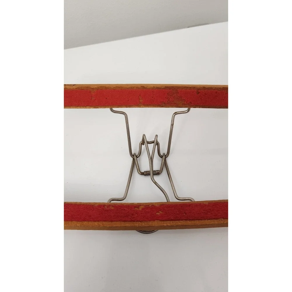 VINTAGE Wood & Steel Wire PANT Skirt HANGER‎ - 10